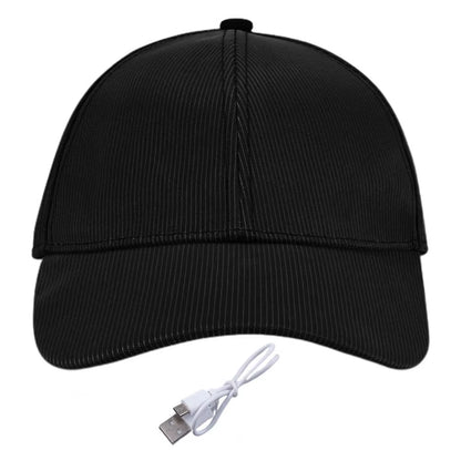 Fiber Optic LED Hat Light up Baseball Cap Flash Glow Hat USB Rechargeable Hip-Hop Luminous Hat Halloween Cap for Party Disco Bar