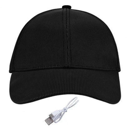 Fiber Optic LED Hat Light up Baseball Cap Flash Glow Hat USB Rechargeable Hip-Hop Luminous Hat Halloween Cap for Party Disco Bar