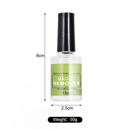 15Ml Magic Remover Nail Gel Polish Remover UV Gel Polish Delete Magic Burst Nail Gel Remover Semi Permanent Varnish Polish,Uyy